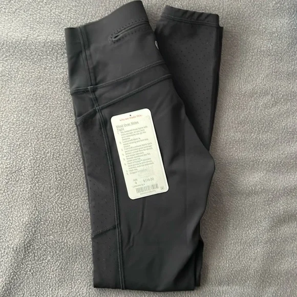 LK New Lululemon Mind Over Miles High Rise Run Leggings Tights Pants Womens 4 S - Picture 3 of 17